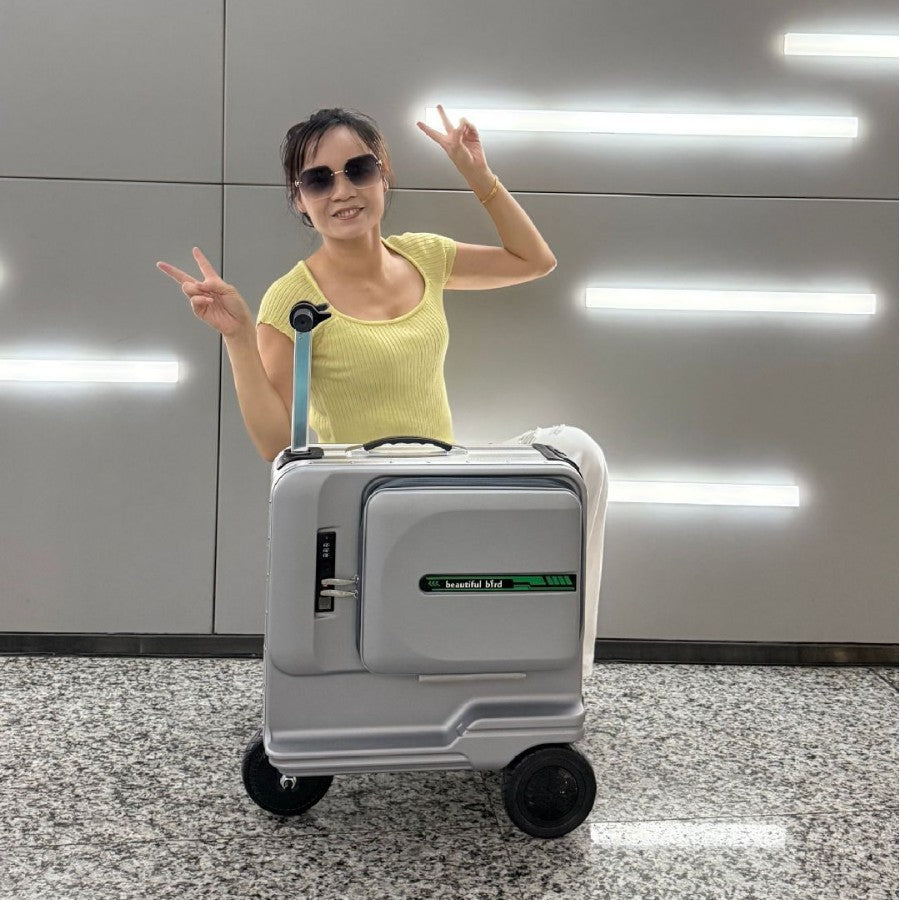 Airwheel Same Model 24inch Smart Riding Electric Suitcase Passenger Carrying Trolley Luggage for Boarding and Checked Baggage