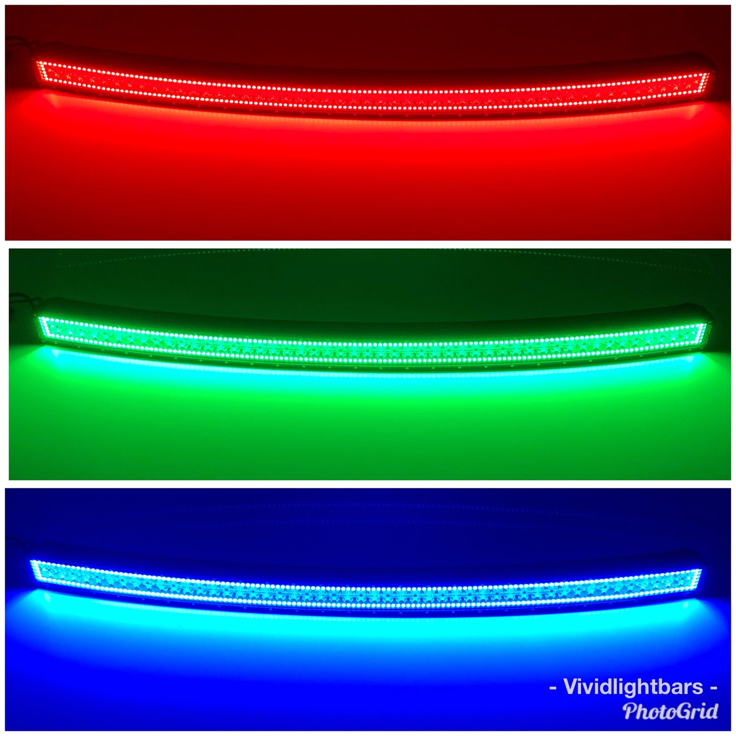 52'' RGB Halo Curved Light Bar