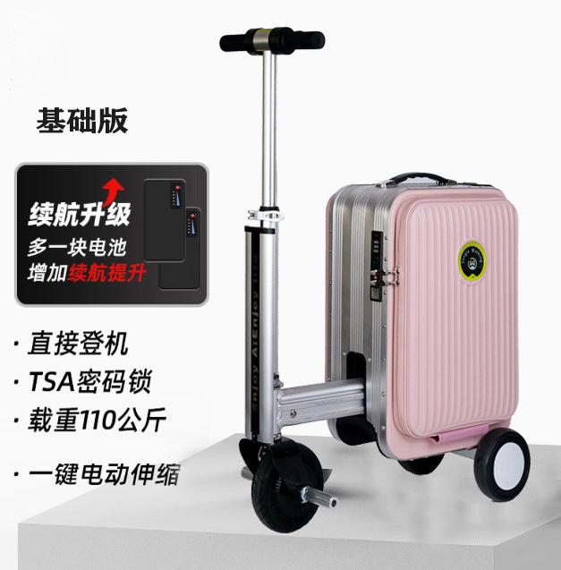 [3C Certification] Electric Suitcase Can Be Ridden in 2025 Suitcase with Super Long Battery Life 20inch Boarding Case Password